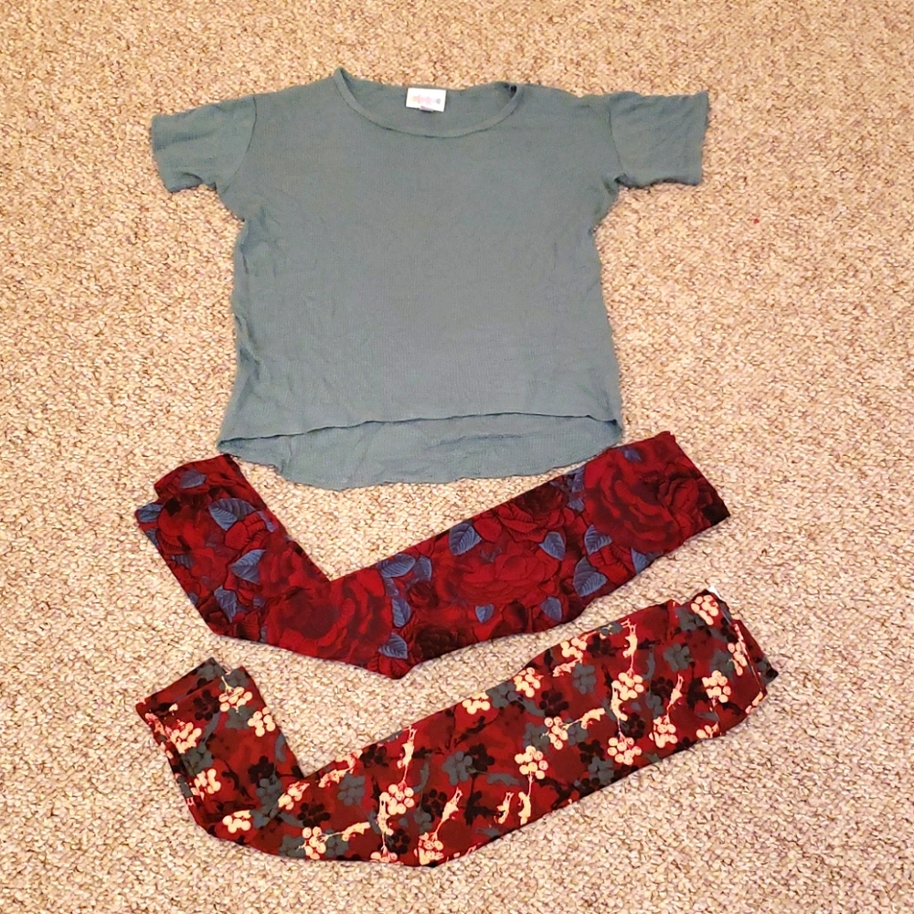 LulaRoe 3 piece outfit set